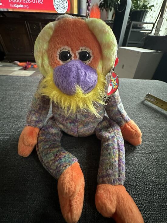 Ty Other - TY Beanie Baby Bananas Ape Orangutan plush Animal toy Vtg 2000
